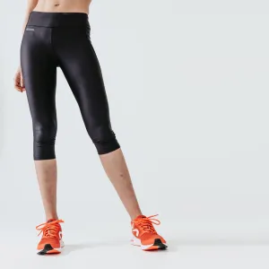 Women's Running Short Leggings - Kiprun Run 100 Black